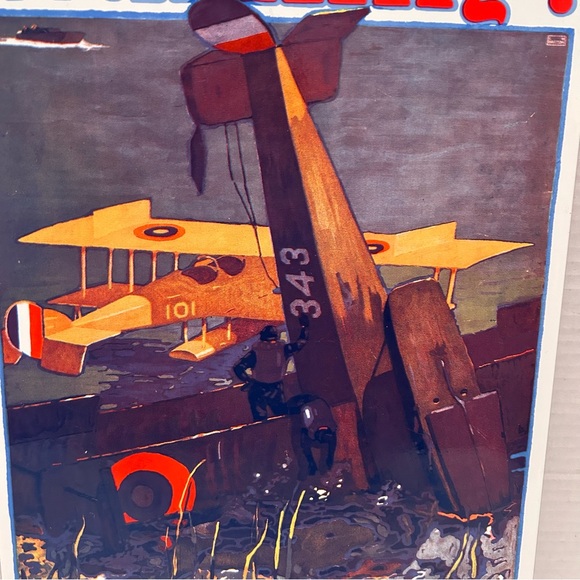 Ande Rooney Porcelain on Steel Aviation Warning Sign, 1988 - Picture 2 of 6